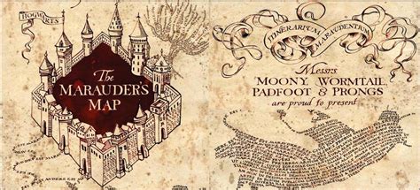 harry potter marauders map.